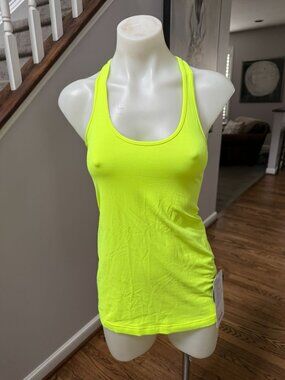 NWT Lululemon Yellow Cool Racerback Tank Top RAY Size 6